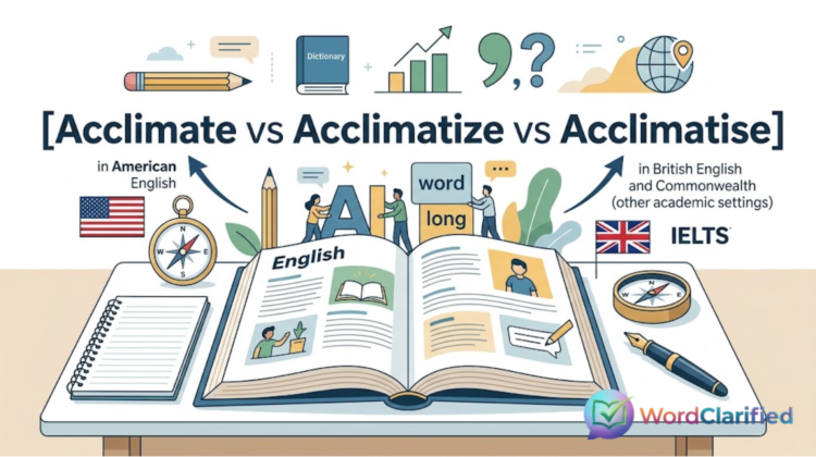 Acclimate vs Acclimatize vs Acclimatise