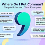 where do i put commas